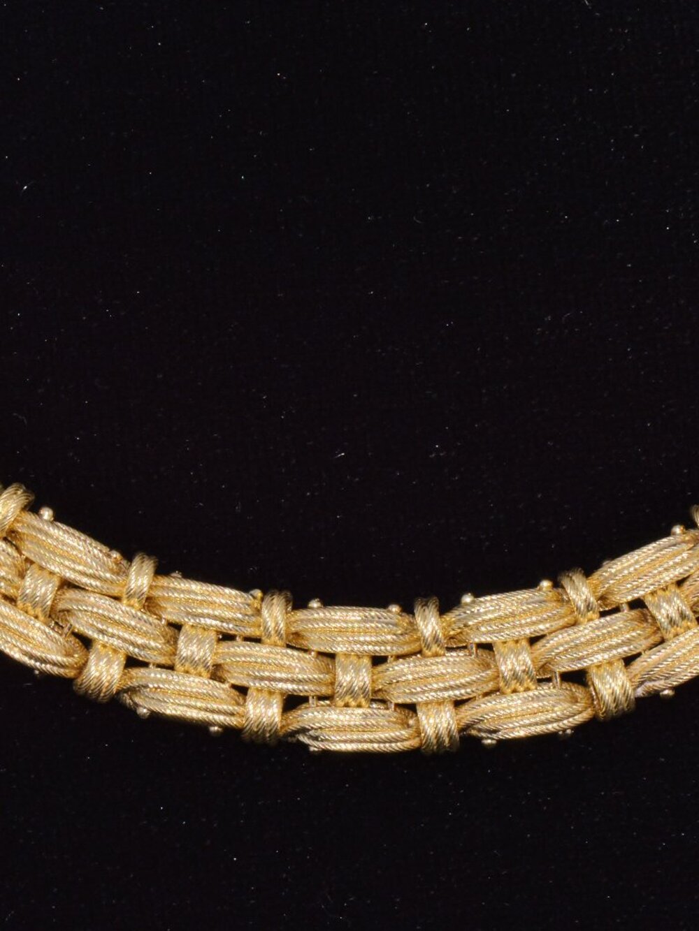 Roberto Coin Appassionata Solid 18K Yellow Gold Woven Collar Necklace